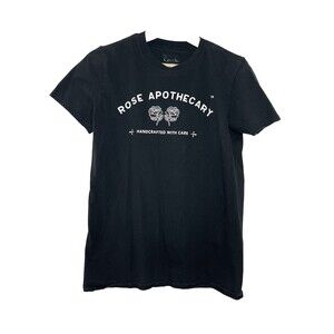 Schitt's Creek Rose Apothecary Ladies Small Black Short Sleeve T-Shirt
